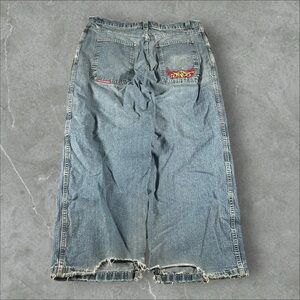Vintage Jnco Jeans Mens 40x30 Blue Y2K Baggy Skater Grunge Tribal Hip‎ Hop 2000s